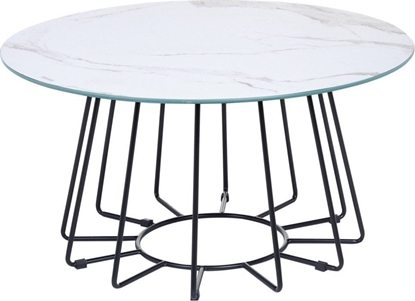 Picture of Beliani Stolik kawowy efekt marmuru biao-czarny BERNIE