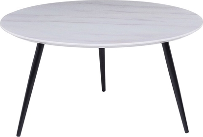 Picture of Beliani Stolik kawowy efekt marmuru biao-czarny EFFIE