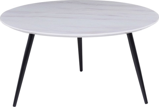 Picture of Beliani Stolik kawowy efekt marmuru biao-czarny EFFIE