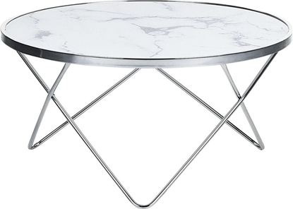Picture of Beliani Stolik kawowy efekt marmuru biao-srebrny MERIDIAN II
