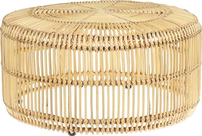 Picture of Beliani Stolik kawowy rattanowy jasne drewno LIMNI