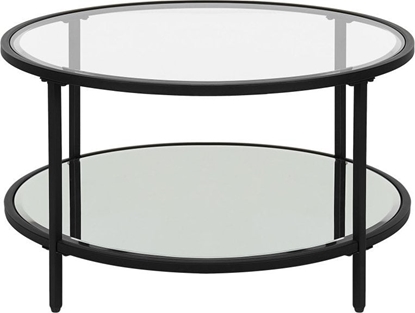 Picture of Beliani Stolik kawowy z lustrzan pók szklany czarny BIRNEY!