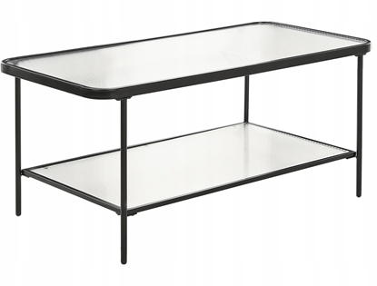 Attēls no Beliani Stolik kawowy z pók szklany czarny BLAIR