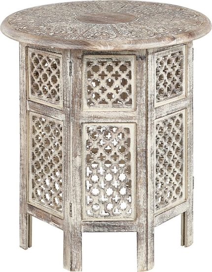 Picture of Beliani Stolik pomocniczy drewno mango jasne SANTRA