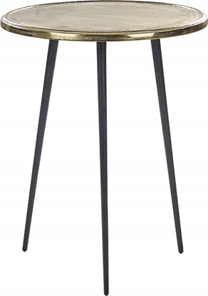 Picture of Beliani Stolik pomocniczy metalowy zoty z czarnym TELFER