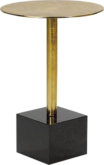 Изображение Beliani Stolik pomocniczy metalowy zoto-czarny COLIBRI