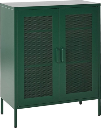 Picture of Beliani Szafka dwudrzwiowa metalowa zielona WAKATIPU!