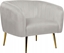 Изображение Beliani Welur Fotel Jasnoszary LACONIA