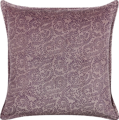 Attēls no Beliani Welurowa poduszka dekoracyjna rolinny motyw 45 x 45 cm róowa KALMIA!