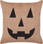 Изображение Beliani Welurowa poduszka dekoracyjna z motywem dyni halloweenowej 45 x 45 cm beowa SEBES!