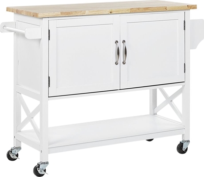 Изображение Beliani Wózek kuchenny biay MELE