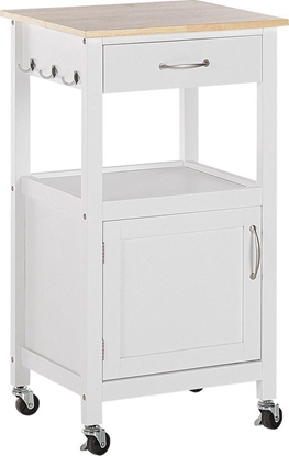 Изображение Beliani Wózek kuchenny z szuflad biay SIENA!