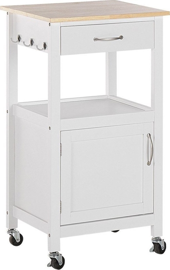 Picture of Beliani Wózek kuchenny z szuflad biay SIENA!