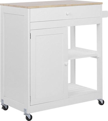 Изображение Beliani Wózek kuchenny z szuflad biay TRAPANI!