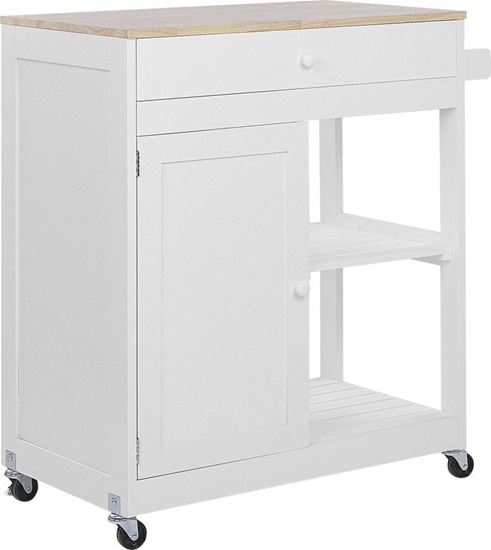 Изображение Beliani Wózek kuchenny z szuflad biay TRAPANI!