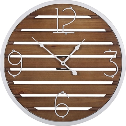 Attēls no Beliani Zegar cienny 50 cm ciemne drewno ARRIAGA