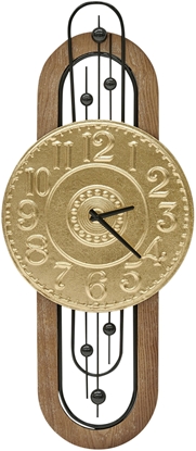 Attēls no Beliani Zegar cienny NOBELIUM 36 cm Metal Zoty