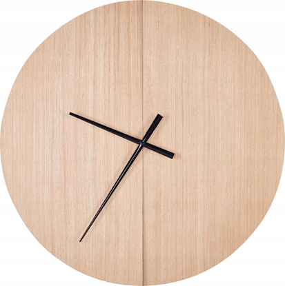 Attēls no Beliani Zegar cienny ø 60 cm jasne drewno CABIC