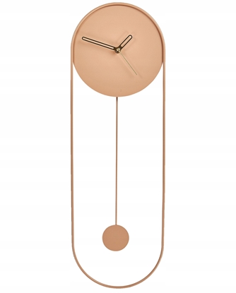 Attēls no Beliani Zegar cienny SALVAN 20 cm Metal Brzoskwiniowy