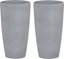 Picture of Beliani Zestaw 2 doniczek 23 x 23 x 42 cm szary ABDERA