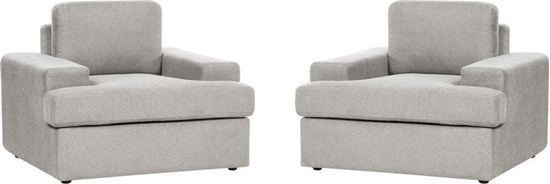 Picture of Beliani Zestaw 2 foteli tapicerowanych jasnoszary ALLA