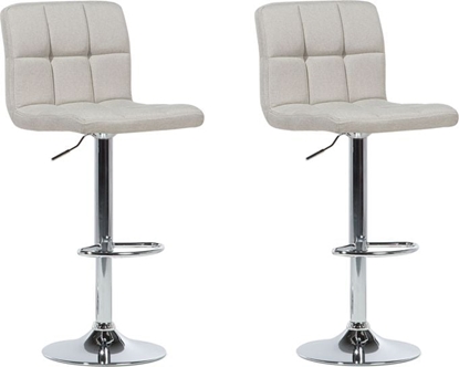Picture of Beliani Zestaw 2 hokerów barowych regulowanych beowy MARION