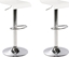 Picture of Beliani Zestaw 2 hokerów barowych regulowanych biay VALENCIA