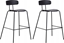 Изображение Beliani Zestaw 2 krzese barowych czarny SIBLEY