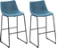 Attēls no Beliani Zestaw 2 krzese barowych niebieski FRANKS