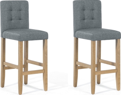 Picture of Beliani Zestaw 2 krzese barowych szary MADISON