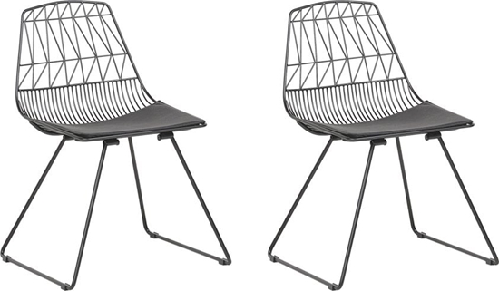 Picture of Beliani Zestaw 2 krzese czarny HARLAN
