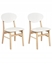 Изображение Beliani Zestaw 2 krzese do jadalni AMERY Drewno Kremowy