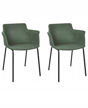 Picture of Beliani Zestaw 2 krzese do jadalni BELFIELD Zielony