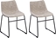 Attēls no Beliani Zestaw 2 krzese do jadalni beowy BATAVIA