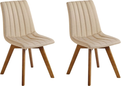 Attēls no Beliani Zestaw 2 krzese do jadalni beowy CALGARY