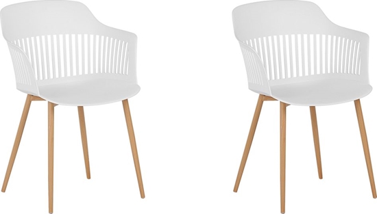Picture of Beliani Zestaw 2 krzese do jadalni biay BERECA