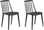 Attēls no Beliani Zestaw 2 krzese do jadalni czarny VENTNOR
