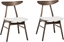 Picture of Beliani Zestaw 2 krzese do jadalni drewniany ciemny z biaym LYNN