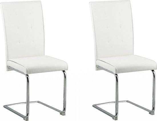 Изображение Beliani Zestaw 2 krzese do jadalni ekoskóra biay ROVARD