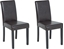Изображение Beliani Zestaw 2 krzese do jadalni ekoskóra ciemnobrzowy BROADWAY