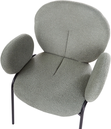 Attēls no Beliani Zestaw 2 krzese do jadalni ELY Boucle Jasnozielony