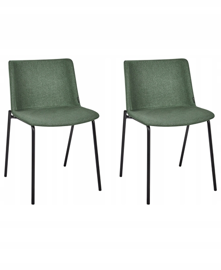 Изображение Beliani Zestaw 2 krzese do jadalni ESBON Ciemnozielony