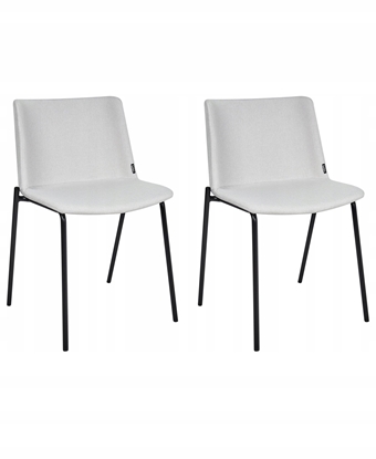 Attēls no Beliani Zestaw 2 krzese do jadalni ESBON Jasnoszary