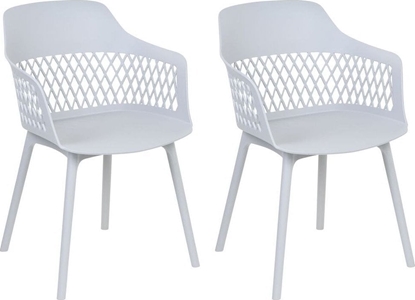 Attēls no Beliani Zestaw 2 krzese do jadalni jasnoszary ALMIRA