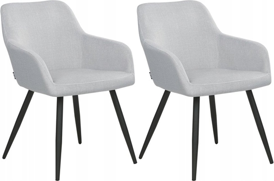 Picture of Beliani Zestaw 2 krzese do jadalni jasnoszary CASMALIA