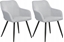 Picture of Beliani Zestaw 2 krzese do jadalni jasnoszary CASMALIA