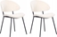 Изображение Beliani Zestaw 2 krzese do jadalni kremowy KIANA