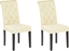 Picture of Beliani Zestaw 2 krzese do jadalni kremowy VELVA