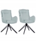 Изображение Beliani Zestaw 2 krzese do jadalni Obrotowy AVELAR Mitowy