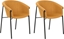 Picture of Beliani Zestaw 2 krzese do jadalni pomaraczowy AMES